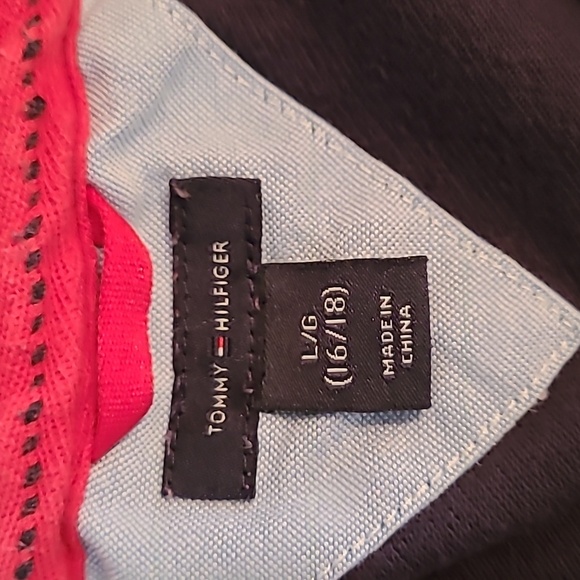 Tommy Hilfiger boy's polo style shirt size Large (16-18) - Picture 4 of 6
